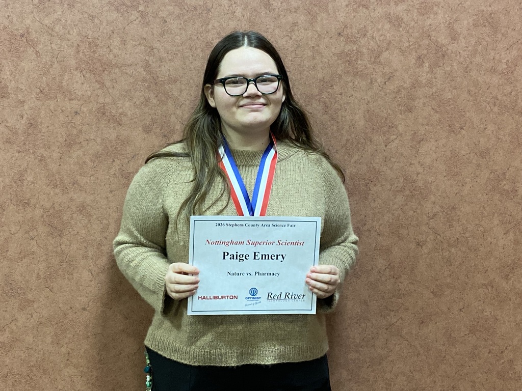 2026 Stephens County  Area Science  Fair Special Awards