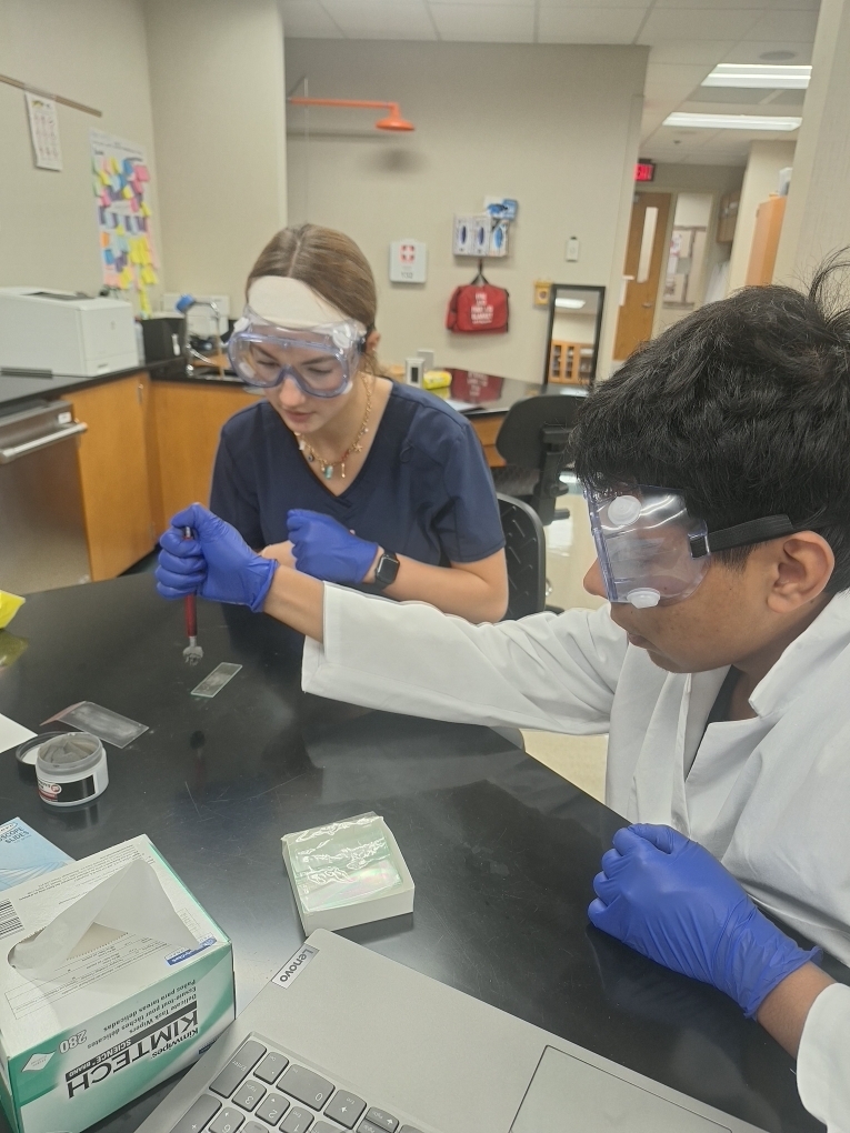Biomed Juniors analyzing evidence