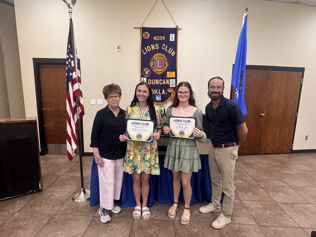 September Lions Club Students of the Month