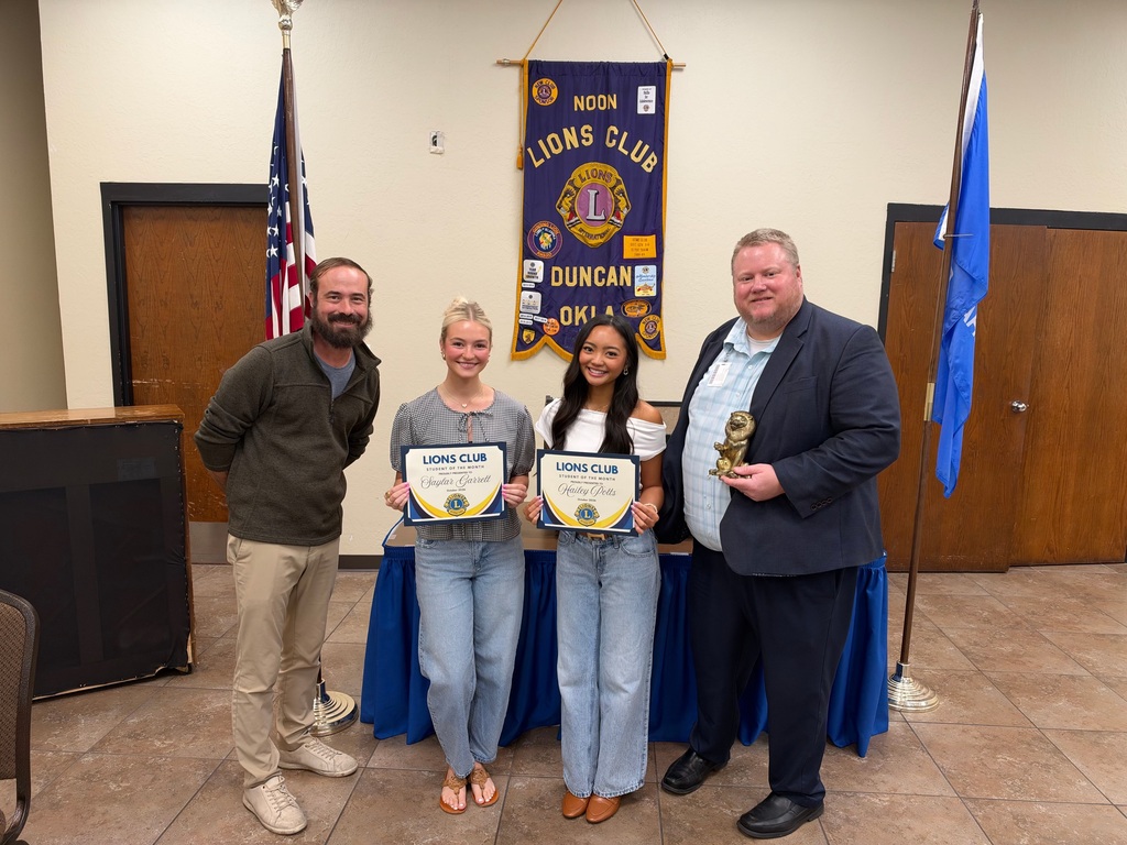 Lions Club November Students of the Month