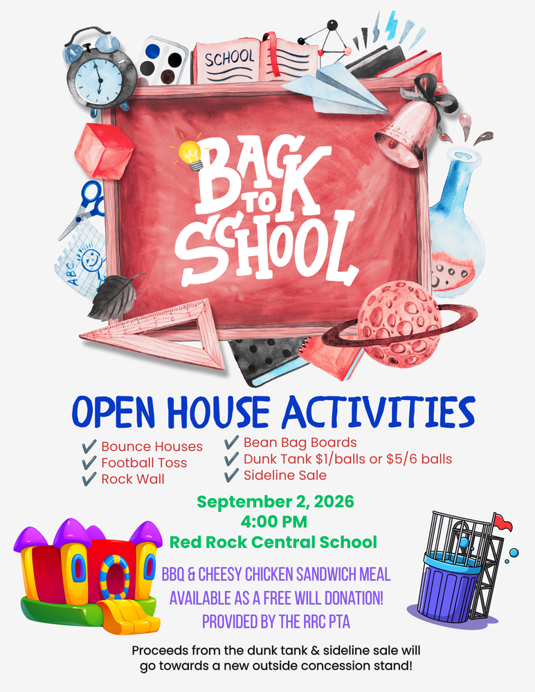back to school open house flyer