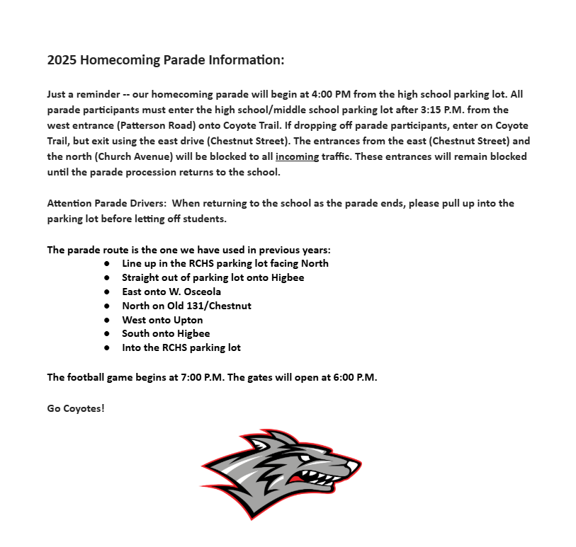 Homecoming Parade