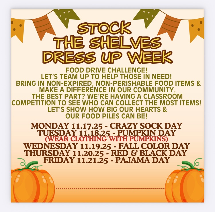 November Dress Up Days