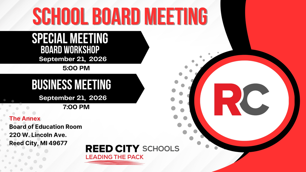 School Board Meeting - Board Workshop 5:00 PM and Business Meeting 7:00 PM 9.21.26