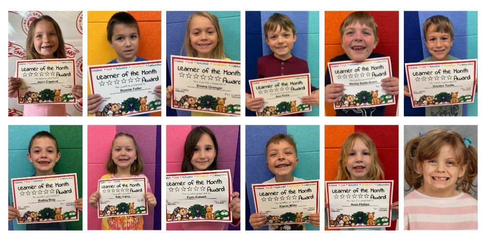 Top Row L to R - Jaysa Crawford, Ronnie Fuller, Emma Granger, Asa Piche, Wesley Smith-Green, Kayden Tindle  Bottom Row L to R - Radley Bray, Rylie Hughes, Faith Kidwell, Kason Miller, Remi Phillips, Lily Tiner