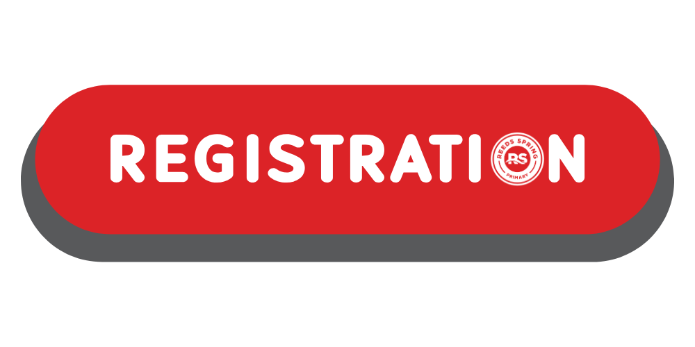 Red oval with word Registration inside