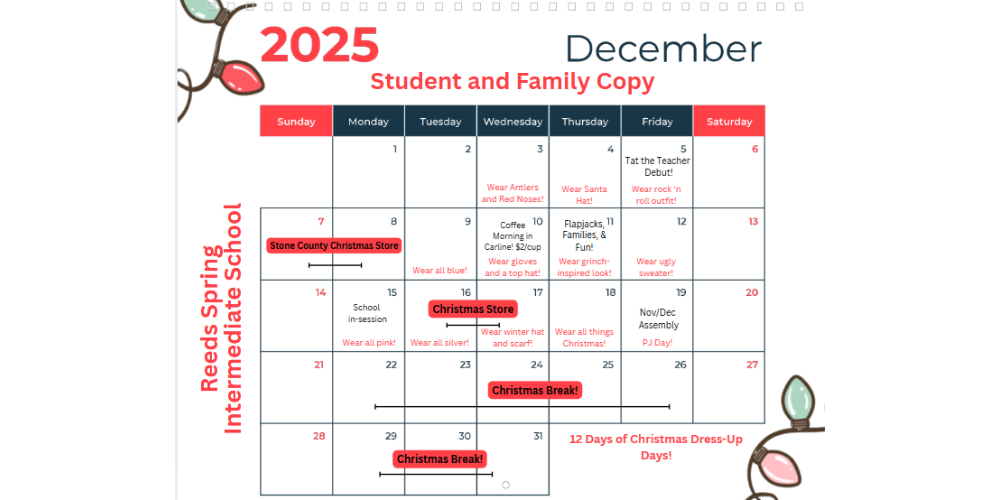 december calendar