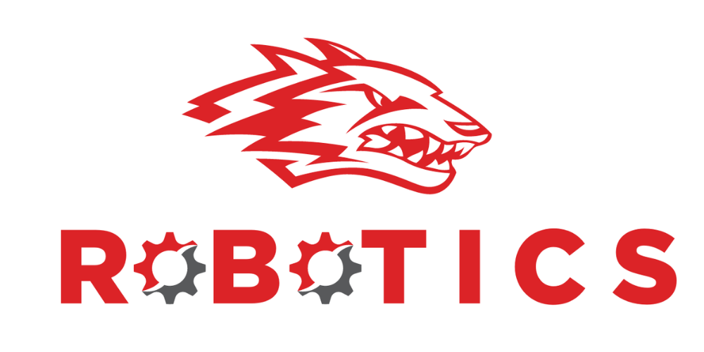 red wolf logo with Robotics written underneath