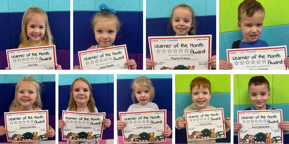 collage of learners of the month