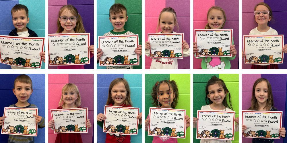 collage of learners of the month