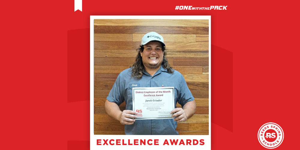 Jareb Grinder Earns Excellence Award for September 2025