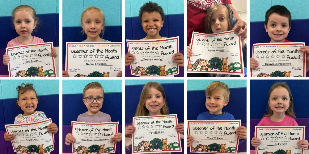 Top Row L to R - Gaia Dowdy, Naomi Lewallen, Braydyn Metzler, Roman Nesmith, Octavious Probstfeld  Bottom Row L to R - Asa O’Leary, Jaxon Roanhorse-Gonzales, Olyve Rushing, Theo Whitacre, Sydney Zell