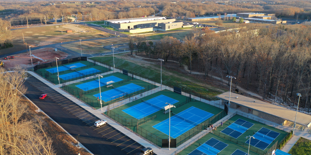tennis courts
