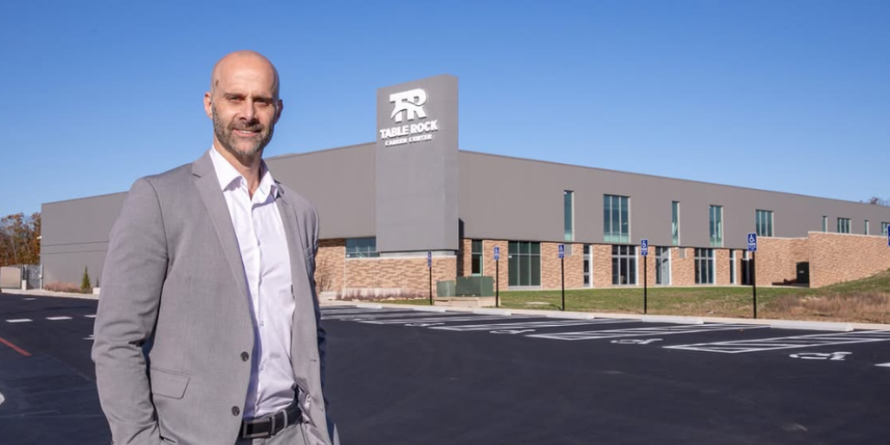 dr hirschi in front of TRCC