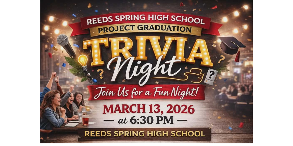 trivia night March 13 Reeds Spring High School