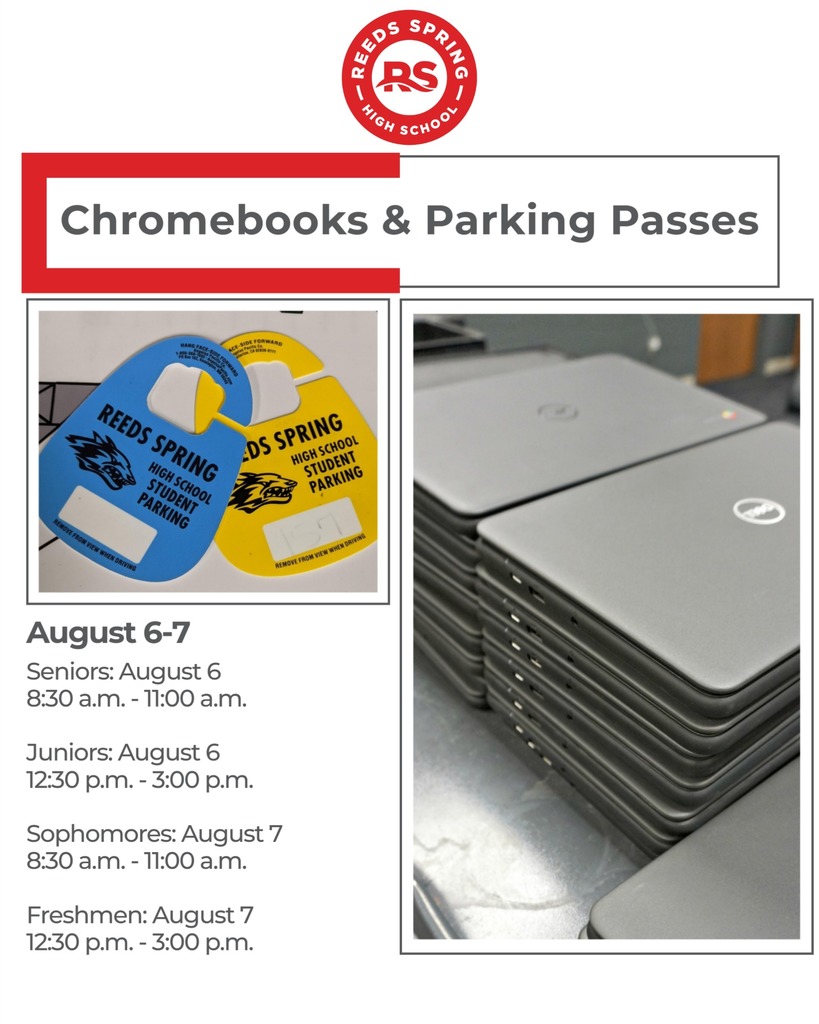 chromebooks and parking passes