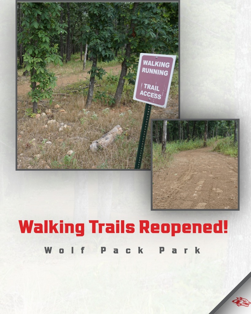 walking trails open