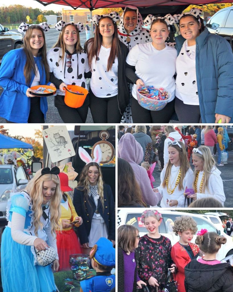 collage of candy handout