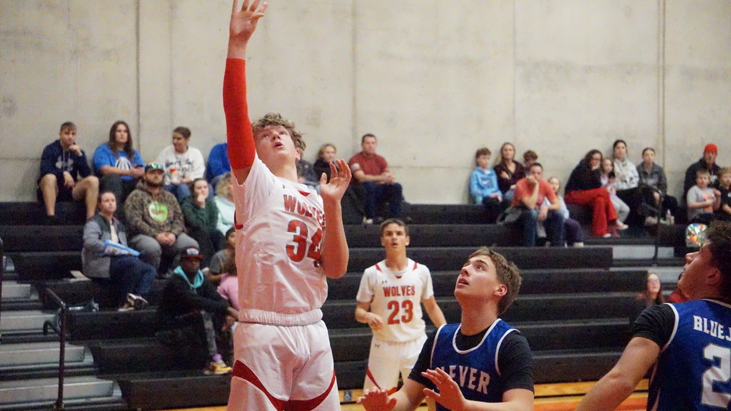 #34 laying the ball in the basket