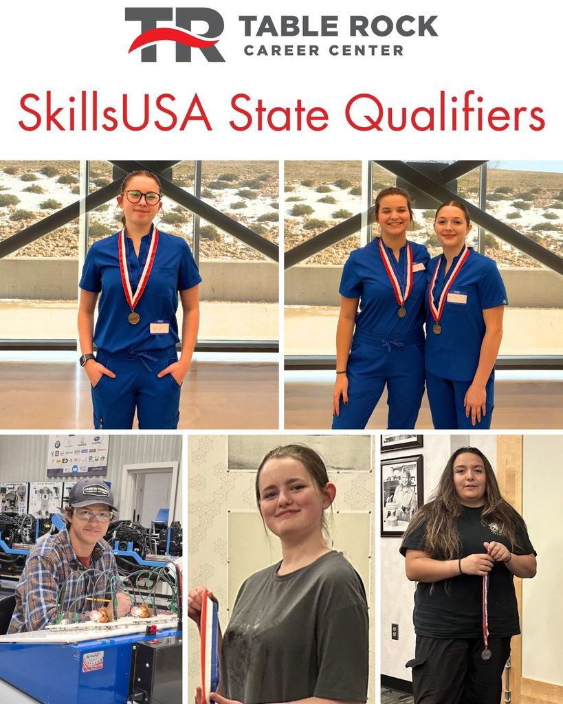 6 students wearing medals around necks