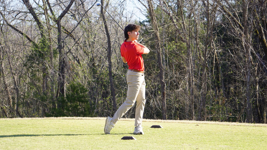 Iain Phillips teeing off