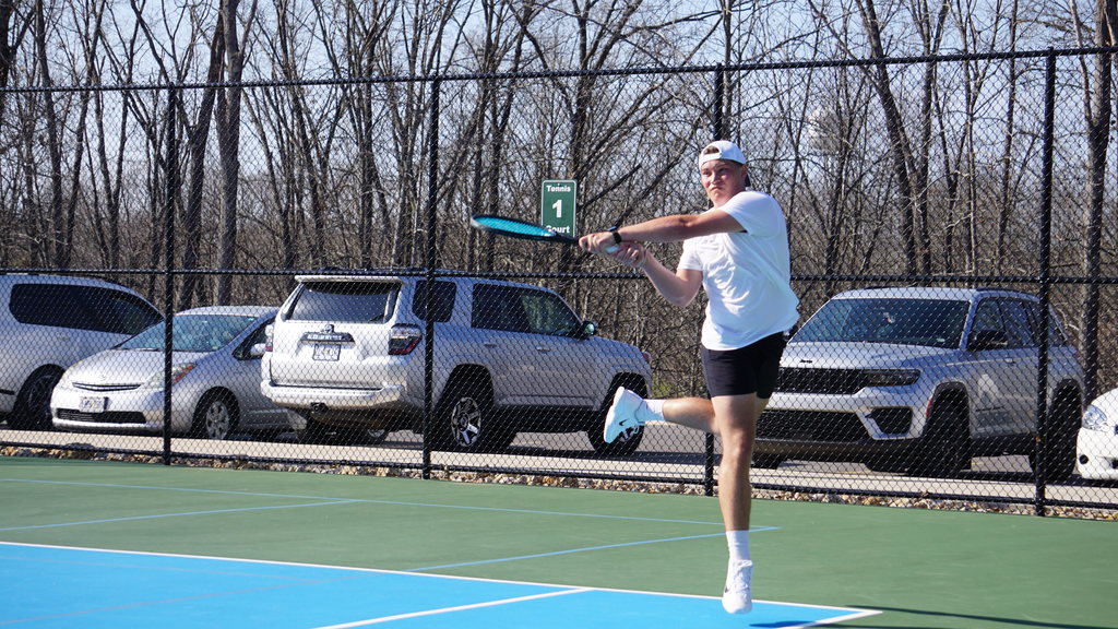 Jack Hamilton hits ball