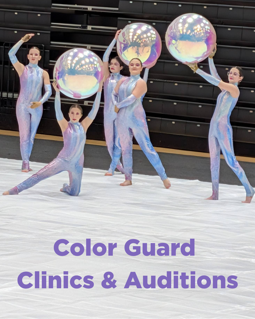members of color guard performing