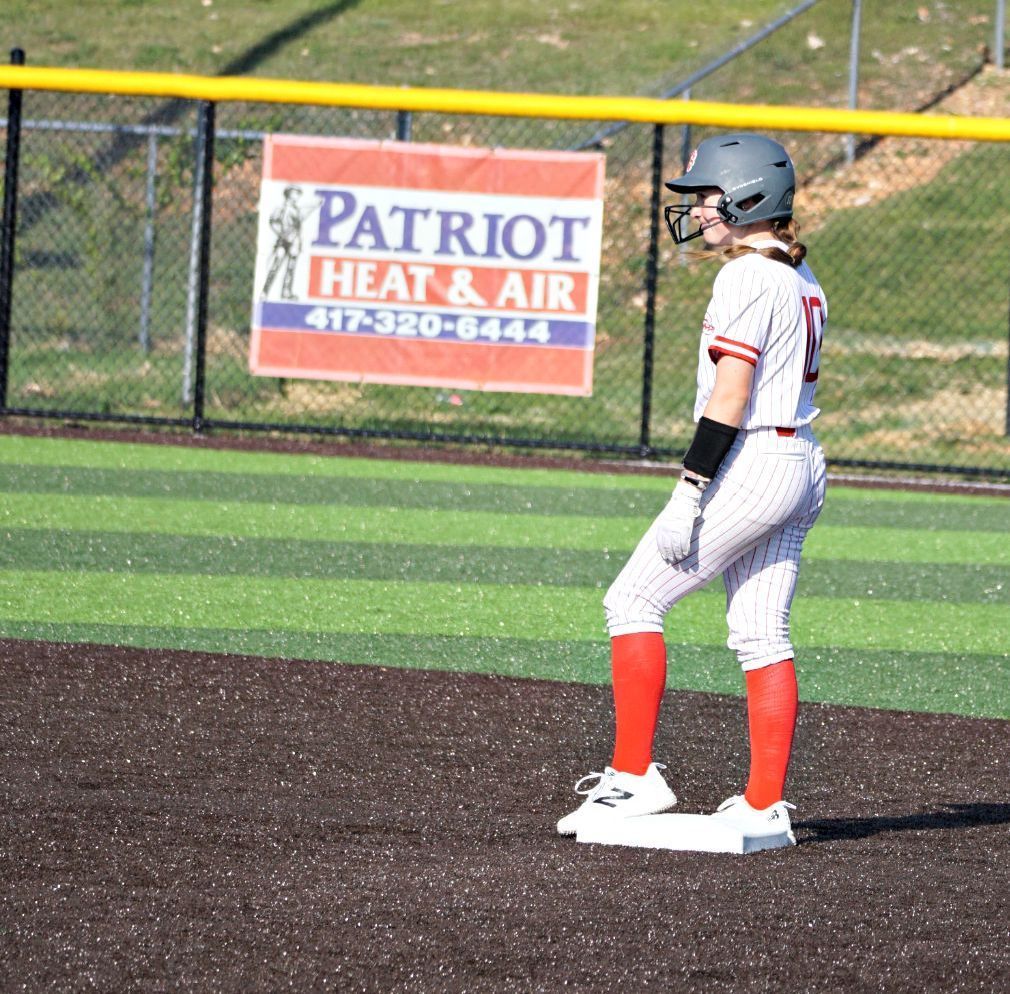 Chloe Clevenger on second base