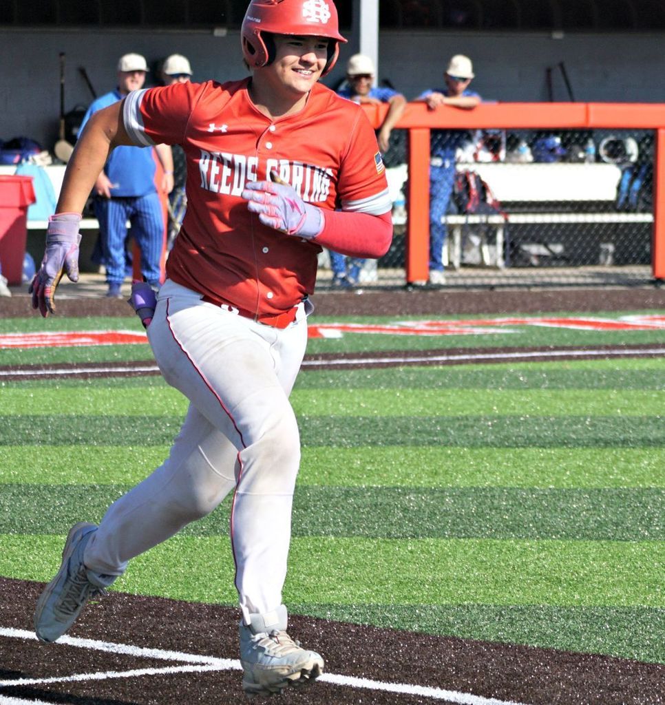 batter running to first base