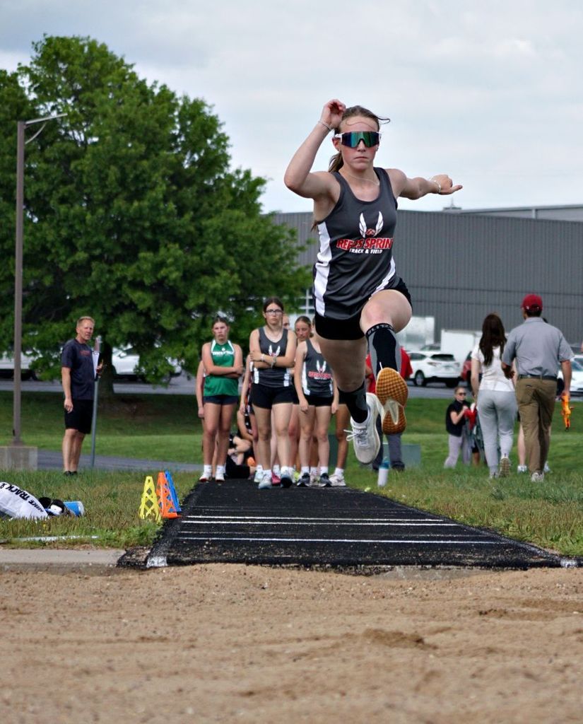 girl triple jumping