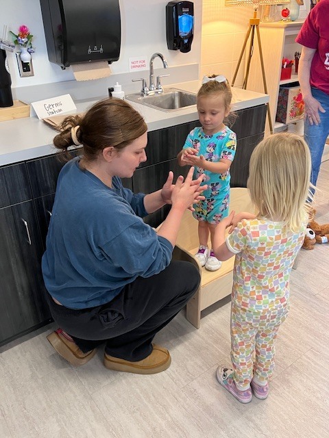 hand washing lesson