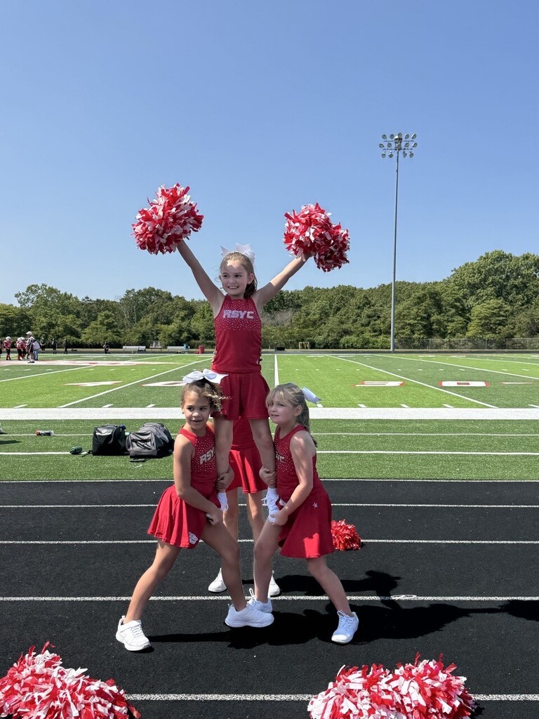 youth cheerleaders performing