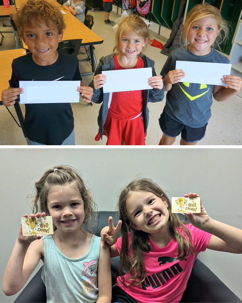 collage of students with gift cards