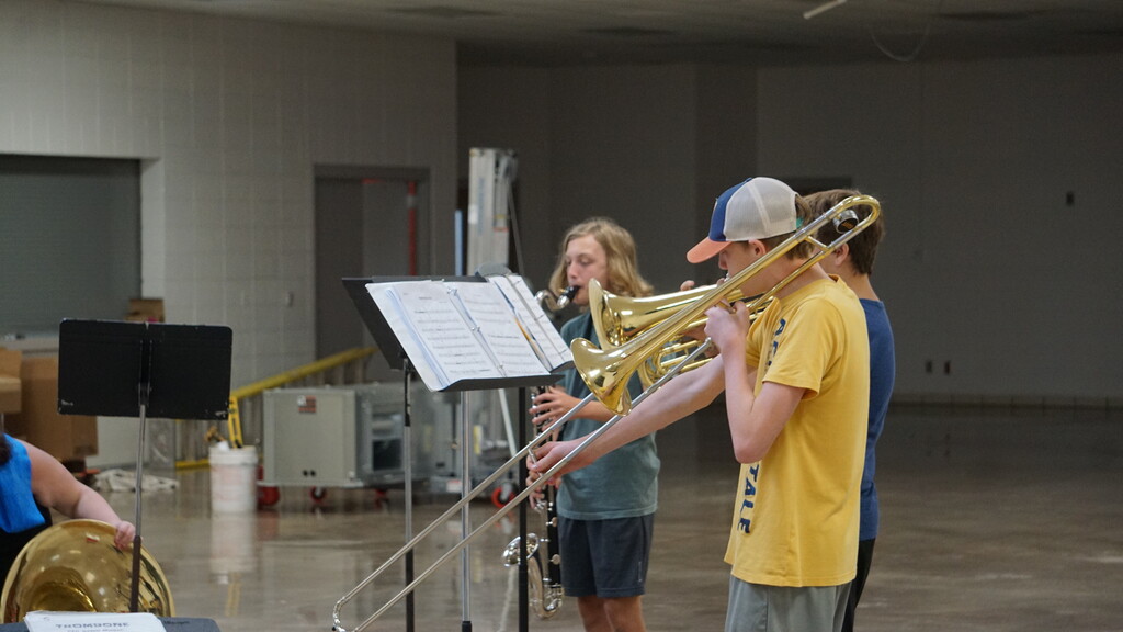 Band members practicing