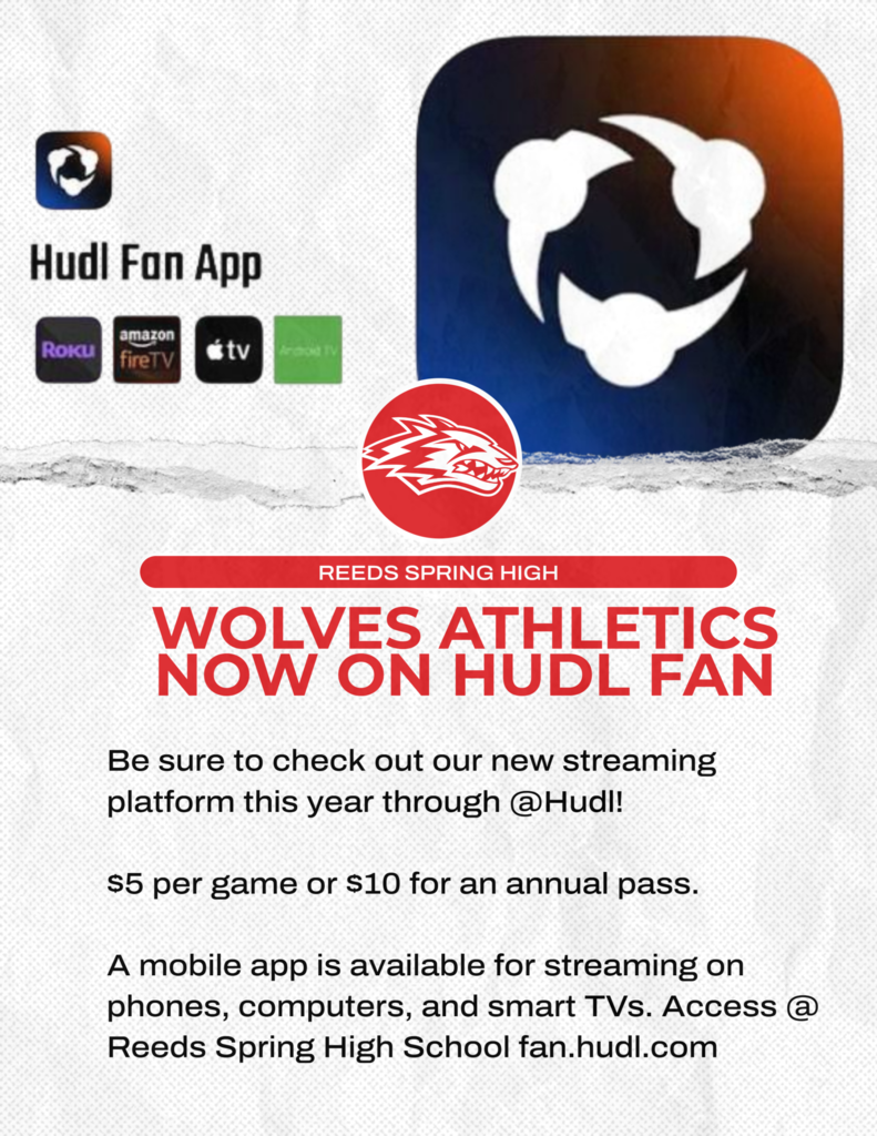 The Hudl app logo with instructions to subscribe
