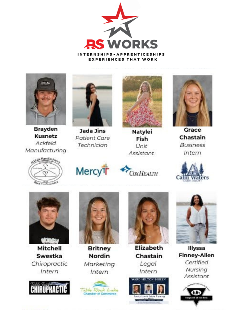 Brayden Kusnetz, Jada Jins, Natylei Fish, Grace Chastain, Mitchell Swestka, Britney Nordin, Elizabeth Chastain, and Illyssa Finney-Allen