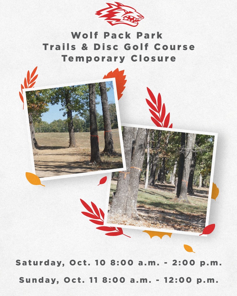 Trails at Wolf Pack Park with the words "Temporary Closure"