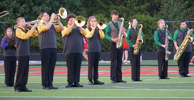 band playing national anthem