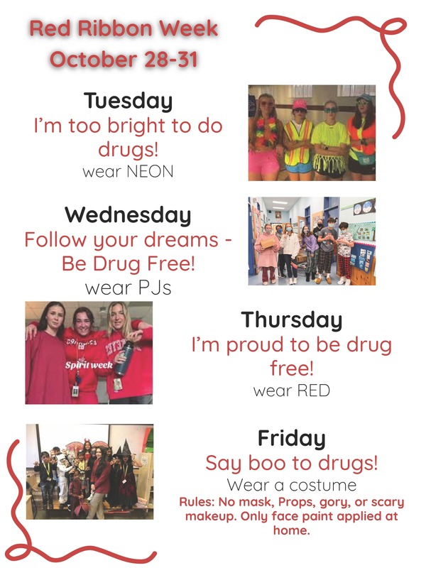 red ribbon week flyer