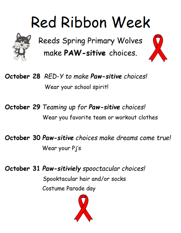 red ribbon week flyer