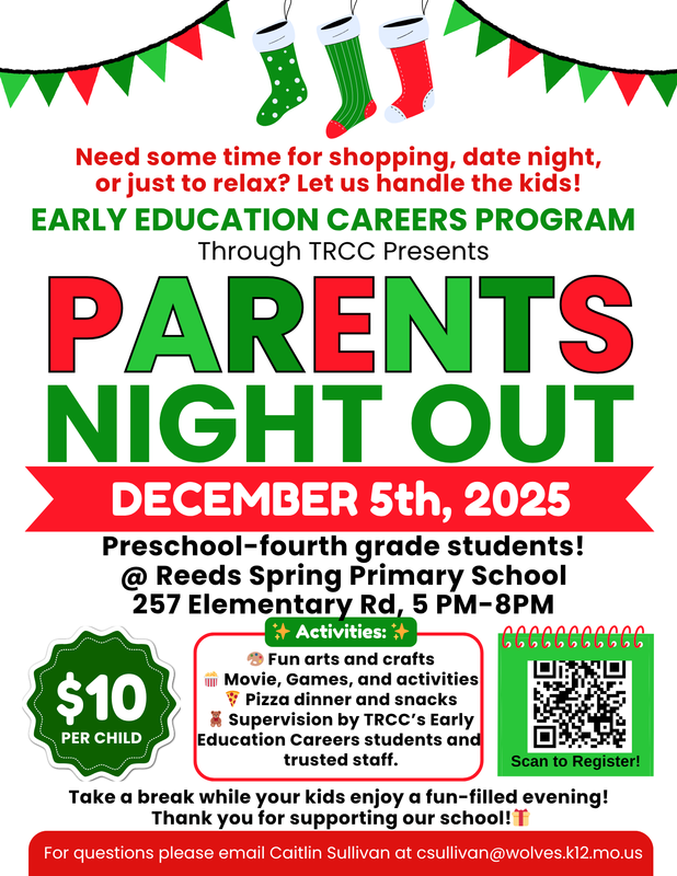 parents night out flyer