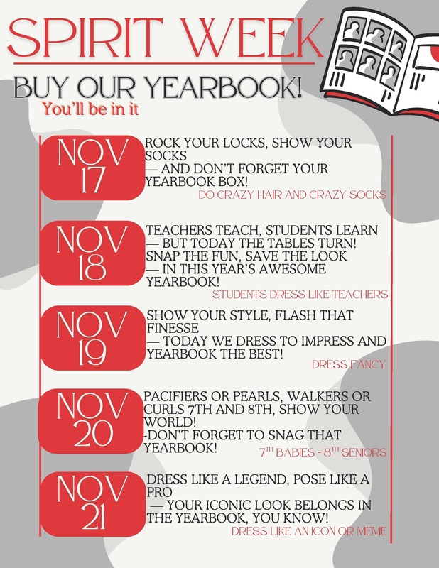 spirit week flyer