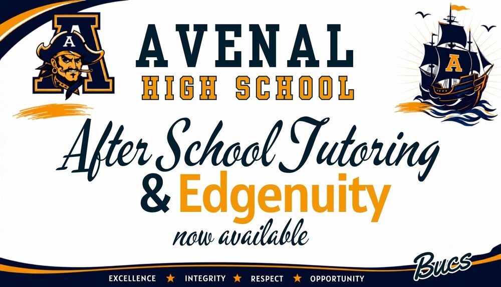 AHS after school tutoring and edgenuity now available banner