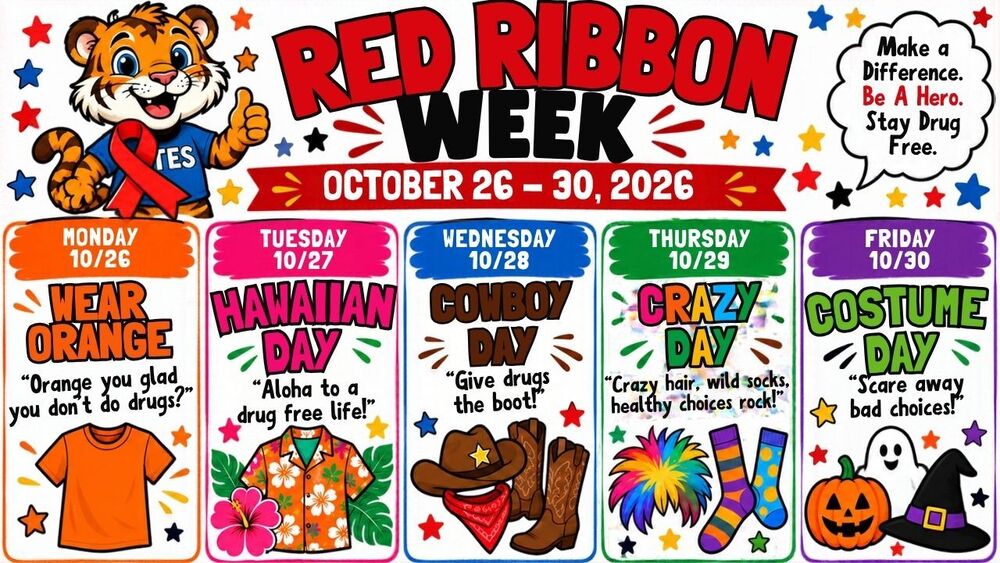 TES Red Ribbon Week Dress Up Days 2026