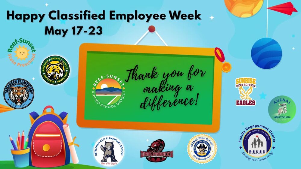 Happy Classified Employee Week banner