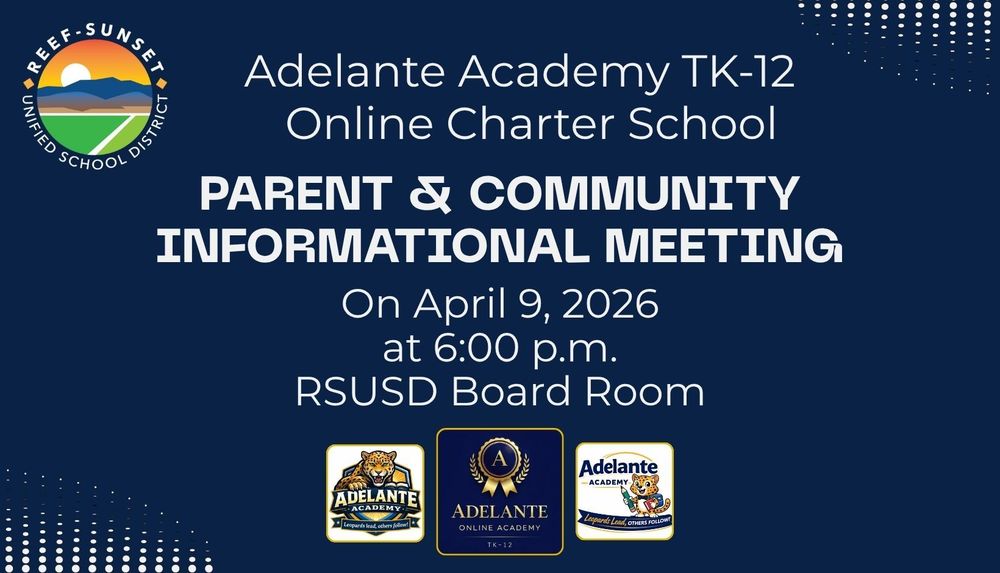 Adelante Academy Tk-12 Charter School banner