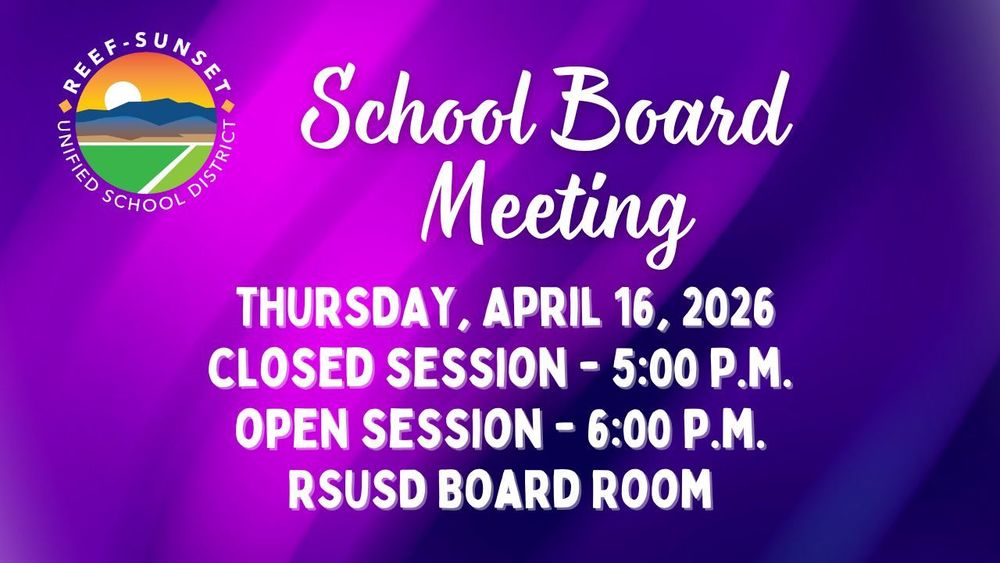 school board meeting banner