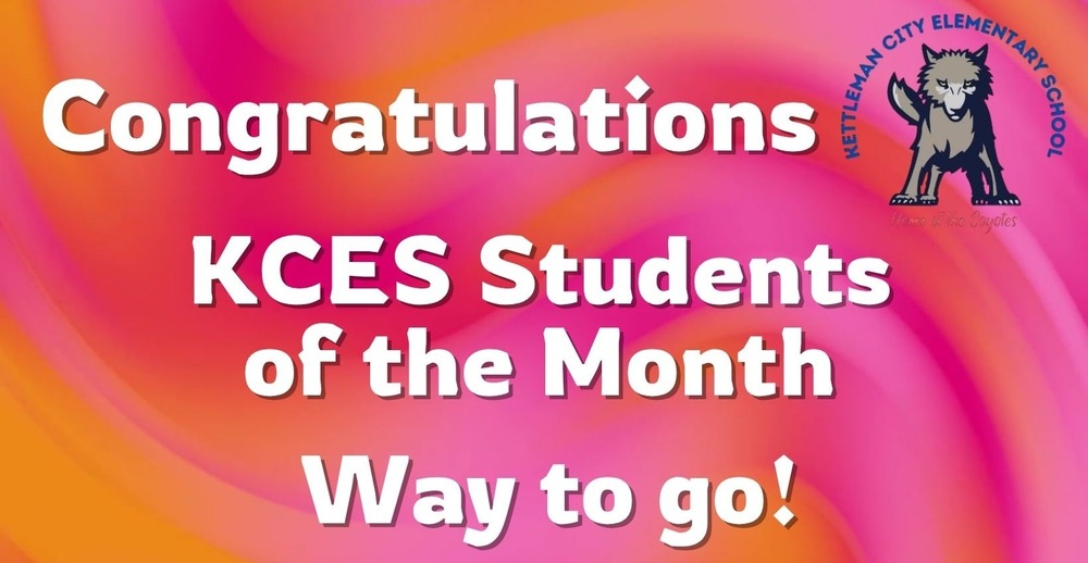 KCES Student of the Month Banner
