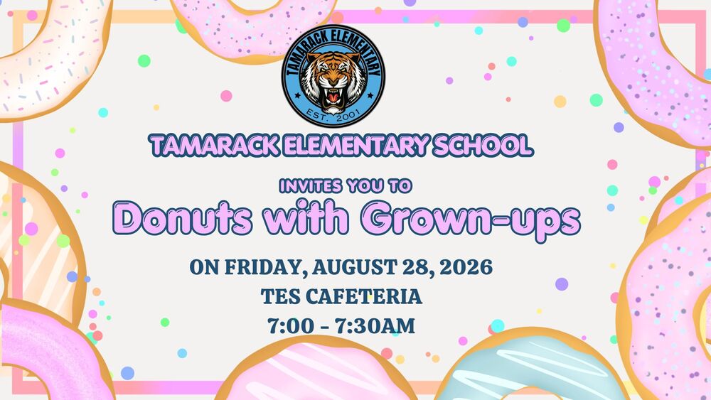 tes donuts with grown-ups banner