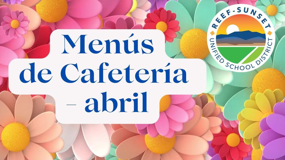April Menus banner